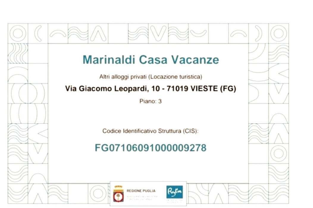 Marinaldi Casa Vacanze Vieste Kültér fotó
